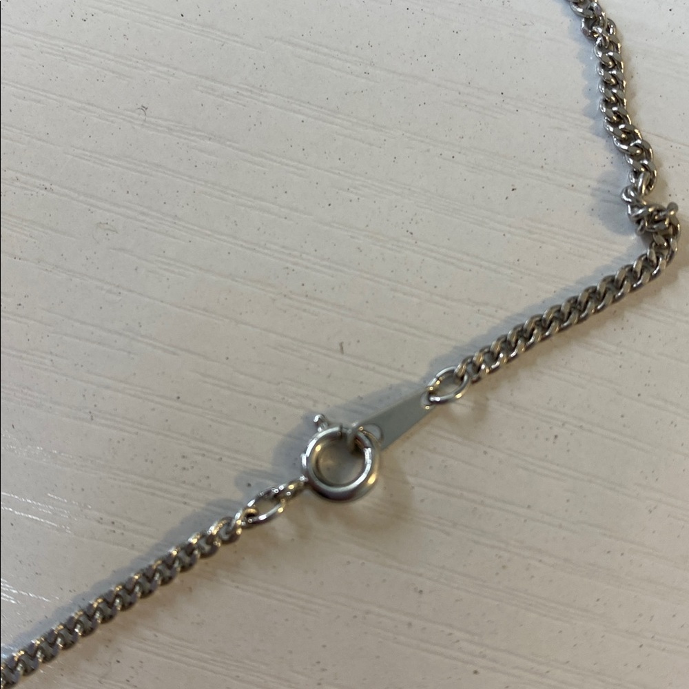 Silver tone necklace chain - Picture 3 of 4